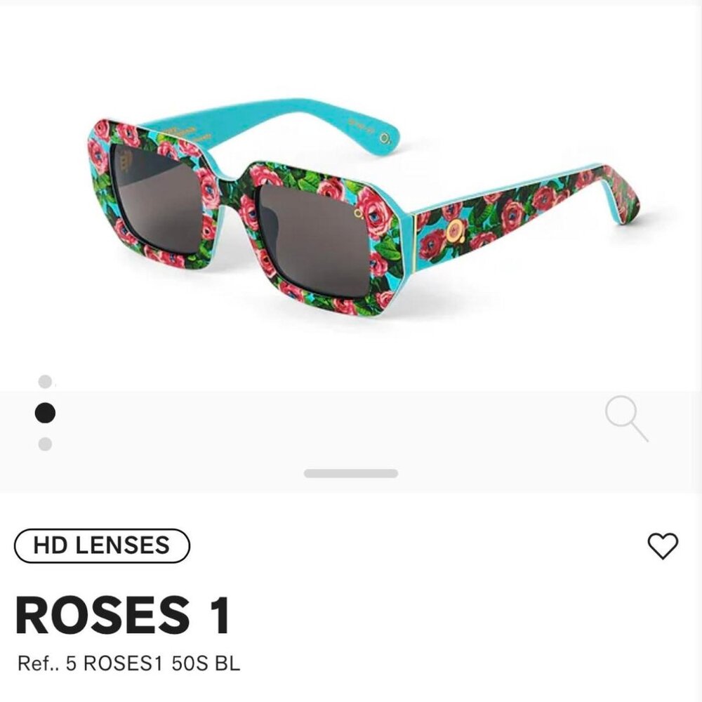 Etnia Barcelona x toilet paper rare flower sunglasses Retro round sunglasses